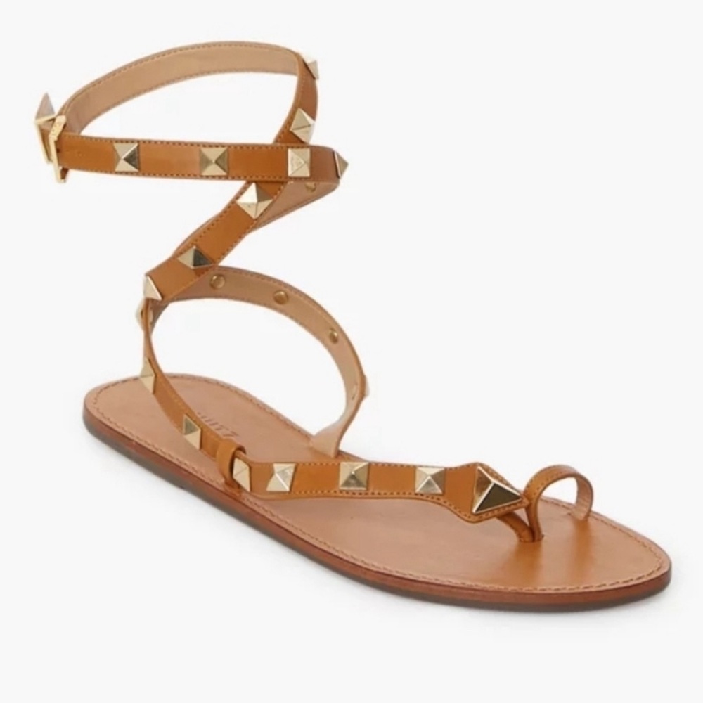 NEVER WORN Schutz size 8.5 tan stud sandal